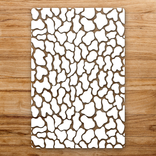 Shapes With Irregular Blobs And Curves reusable Mylar wall painting stencil