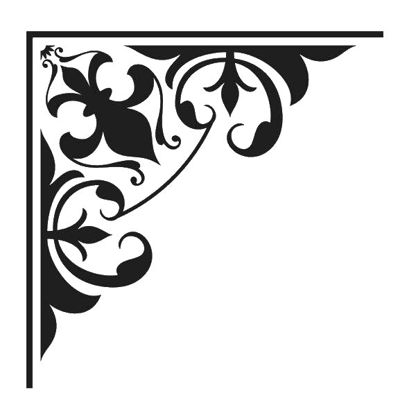 Floral Corner Decoration Mylar Stencil for Art, Home Decor, DIY Crafts, Unique Gifts Template