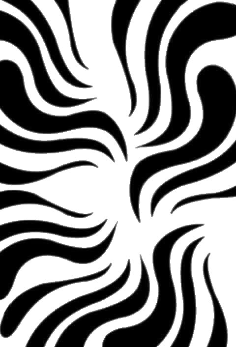 Wavy Shapes Extending From The Center stencil photo 7