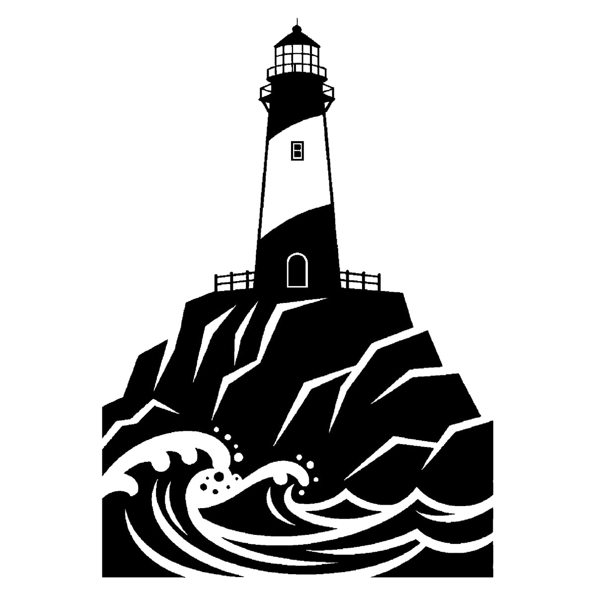 Majestic Lighthouse Stencil for Art, Home Decor & DIY Crafts Template