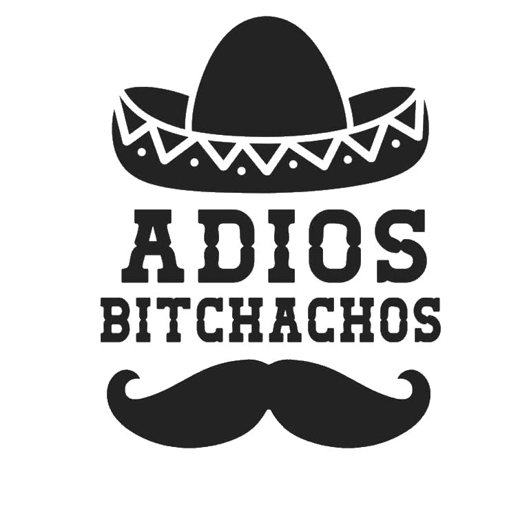 With Words Adios Bitchachos Large Sombrero stencil photo 7