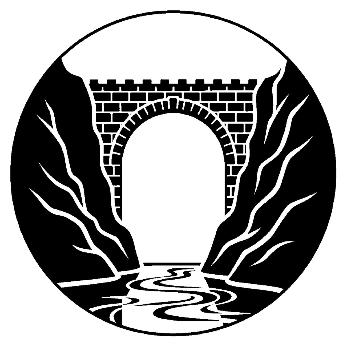 Medieval Stone Bridge Crossing Stencil for Art, Home Decor & DIY Crafts Template