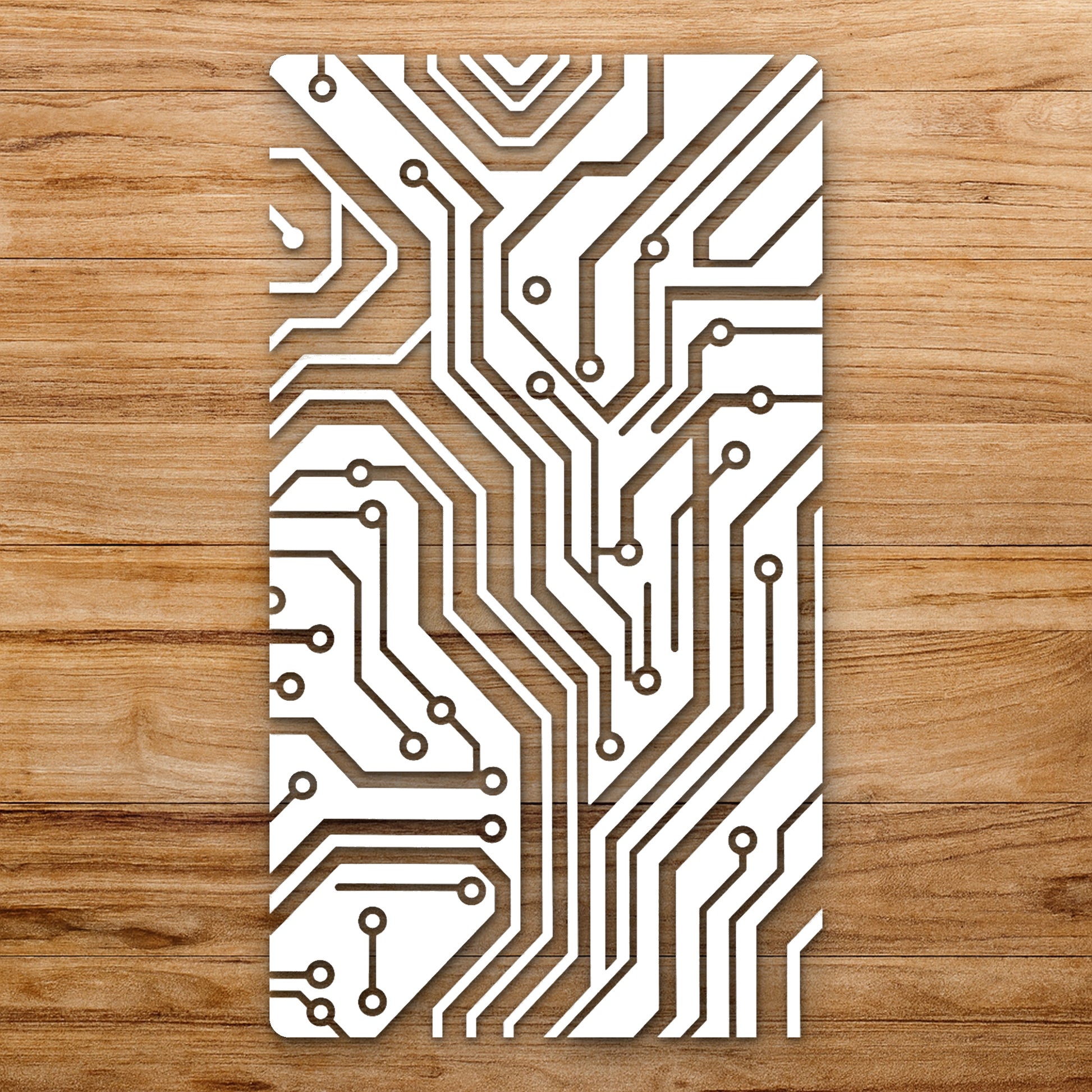 Circuit Board With And Dots Interconnected reusable Mylar wall painting stencil