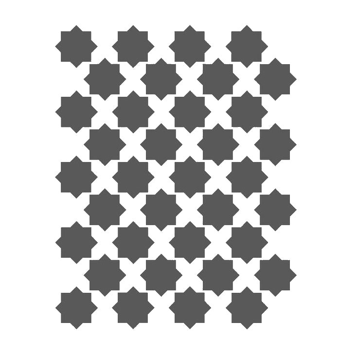 Eight-Pointed Star Reusable Mylar Stencil for Art, Home Decor, and DIY Crafts Template