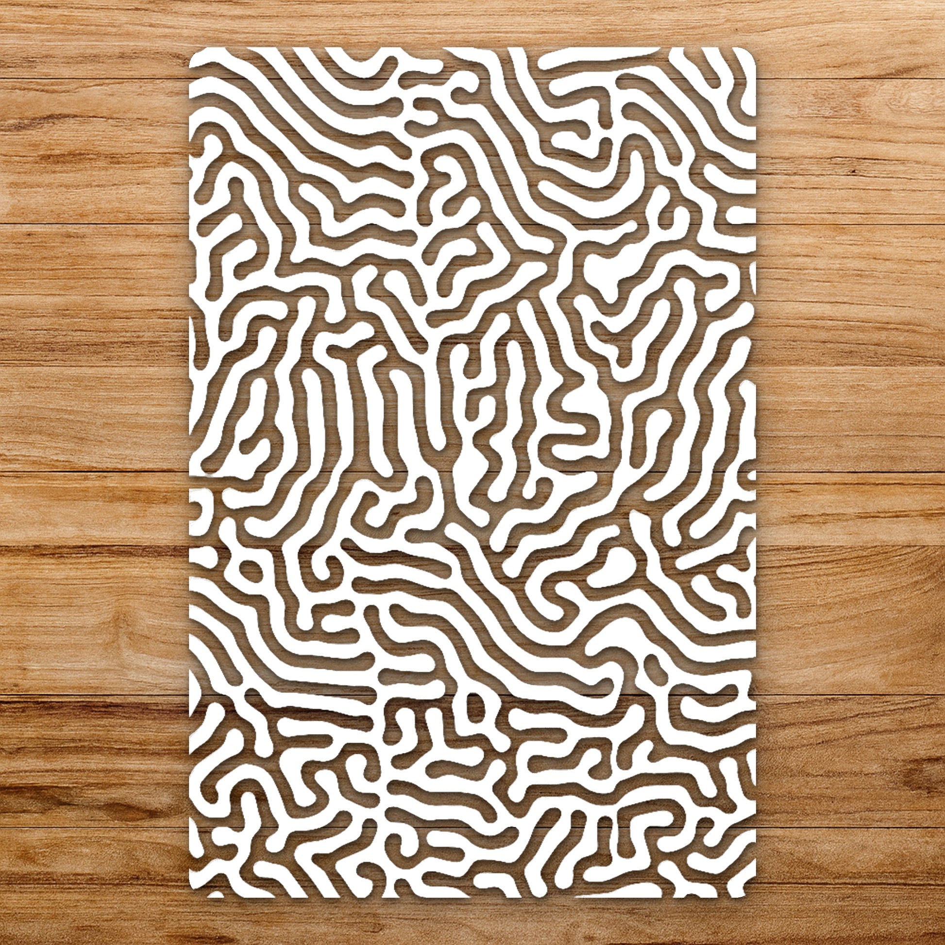 And Curves Forming Intricate Pathways Across reusable Mylar wall painting stencil