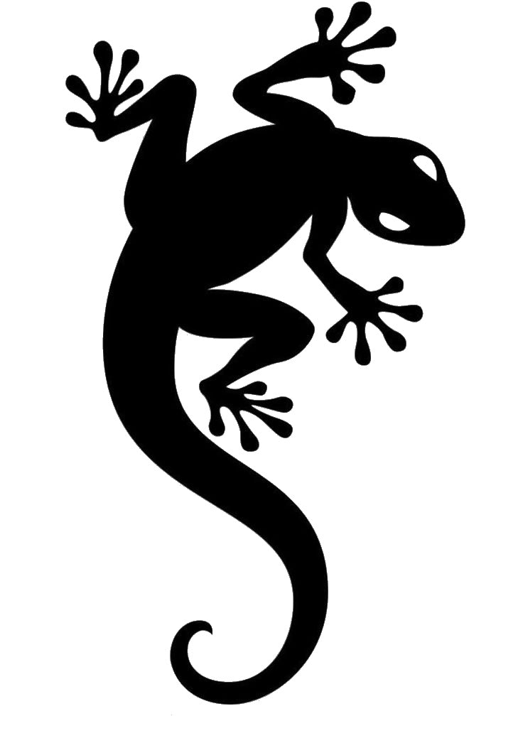 Climbing Gecko Wall Stencil for Art, Home Decor, DIY Crafts, Unique Gifts Template