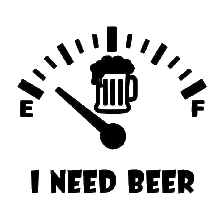 Beer Mug On Fuel Gauge Needle stencil photo 7