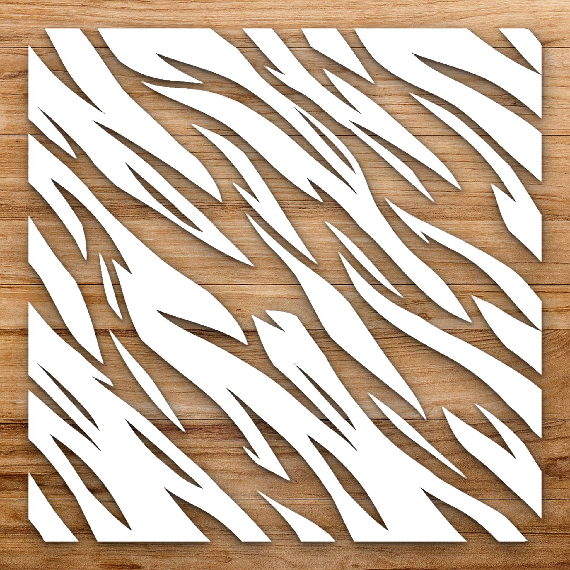 Curved Alternating In Direction And Width reusable Mylar wall painting stencil