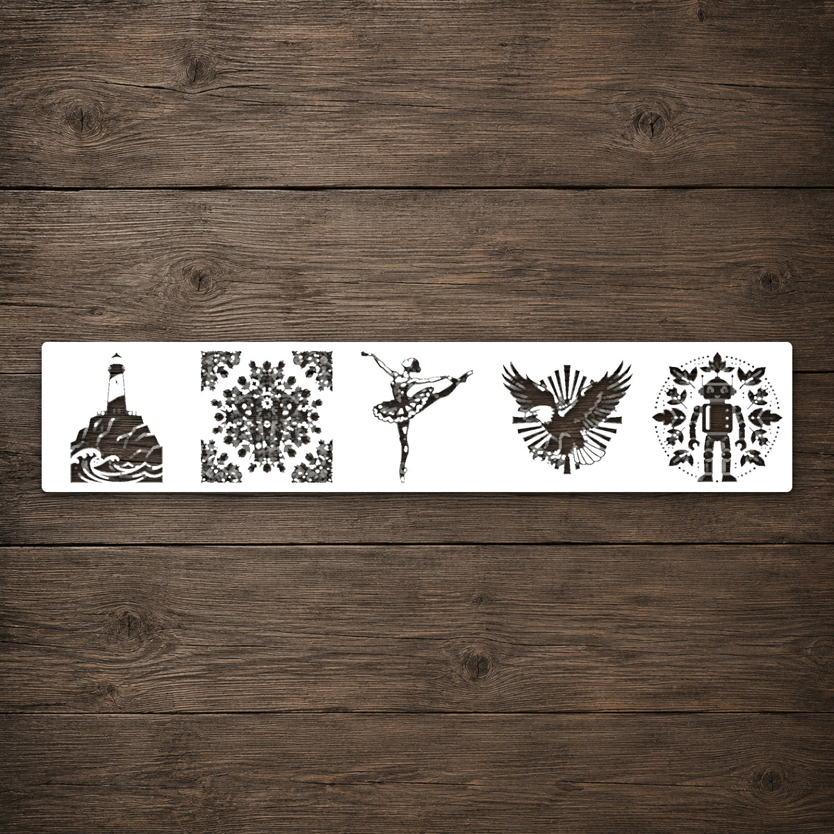 Reusable Mylar Stencil - Random 5 Contact Sheet for Art, Home Decor & DIY Crafts Template