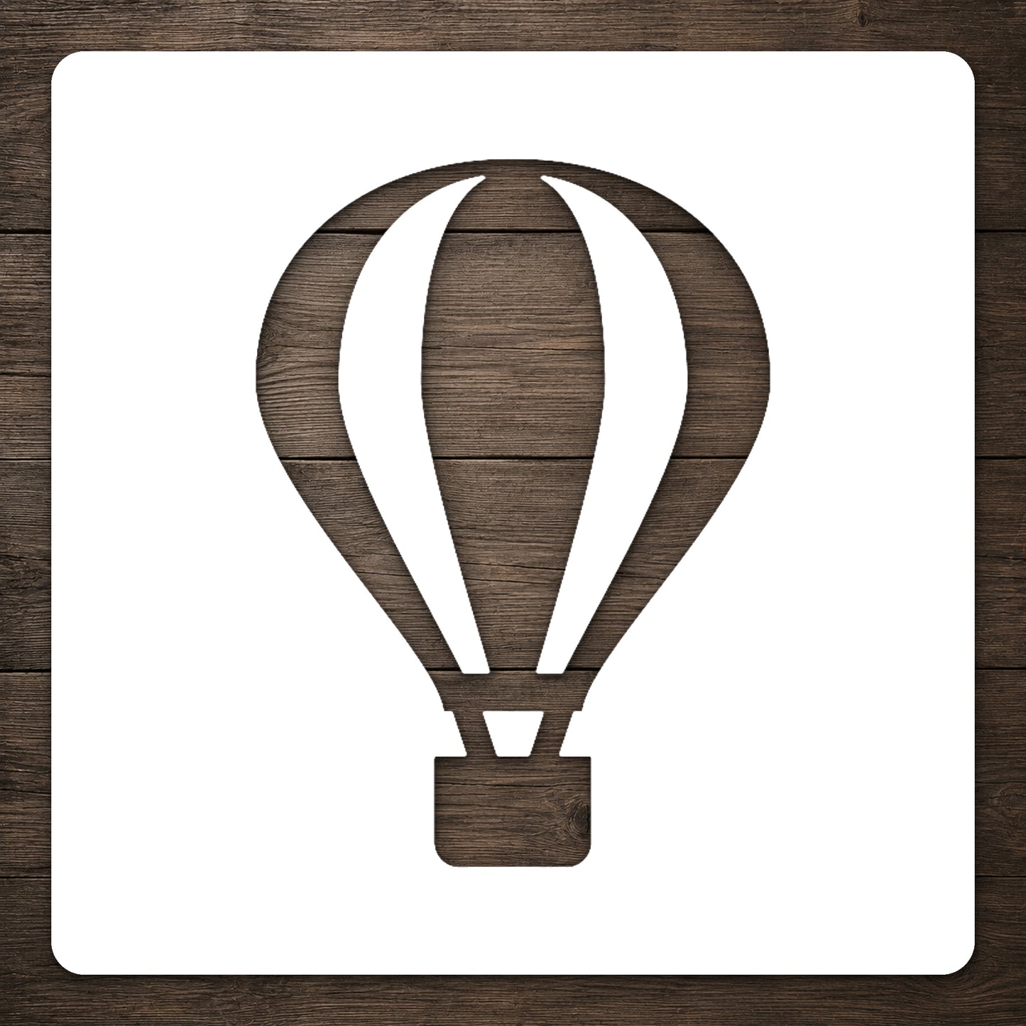 Hot Air Balloon Reusable Mylar Stencil for DIY Crafts and Home Decor Template