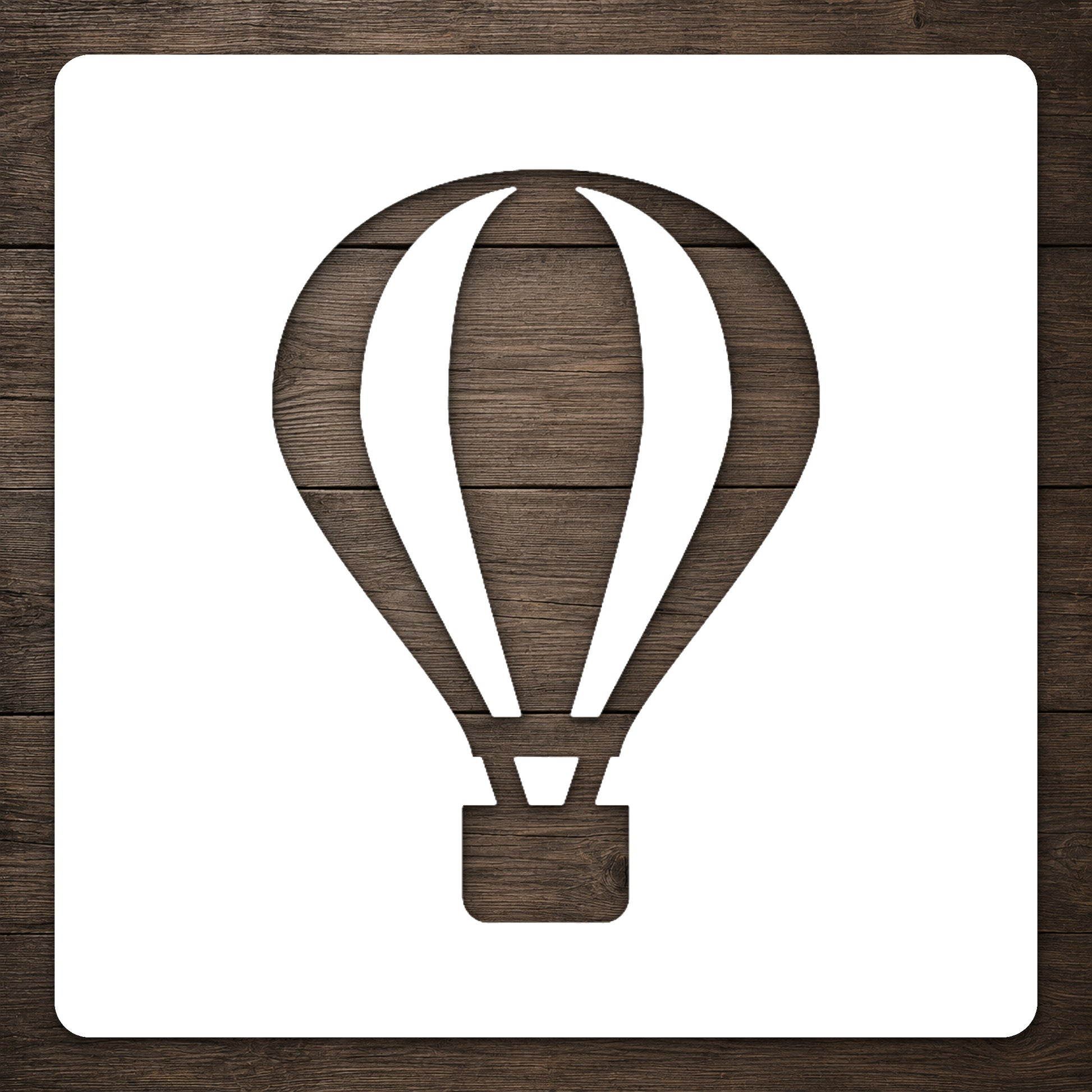Hot Air Balloon Reusable Mylar Stencil for DIY Crafts and Home Decor Template