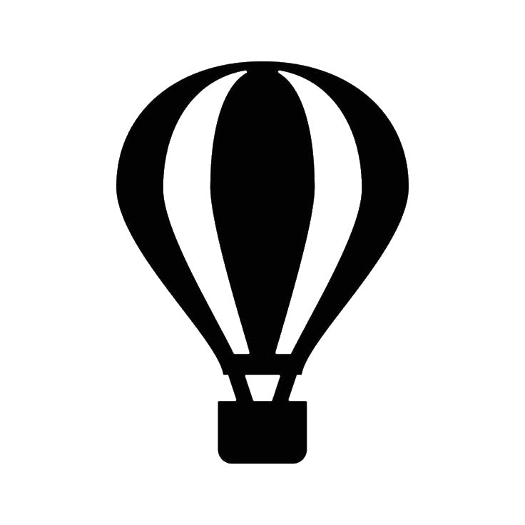 Hot Air Balloon Reusable Mylar Stencil for DIY Crafts and Home Decor Template