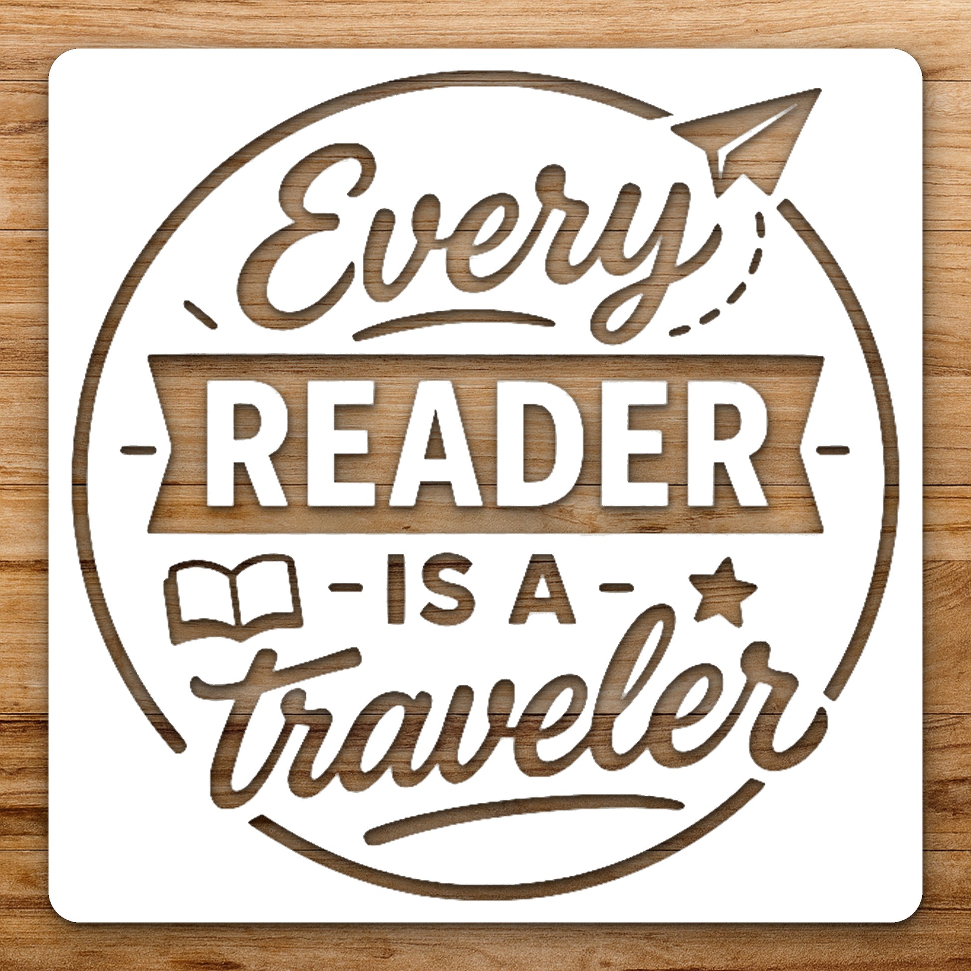 Part 18 Circular Quote Stencil for Art, Home Decor, DIY Crafts & Unique Gifts Template