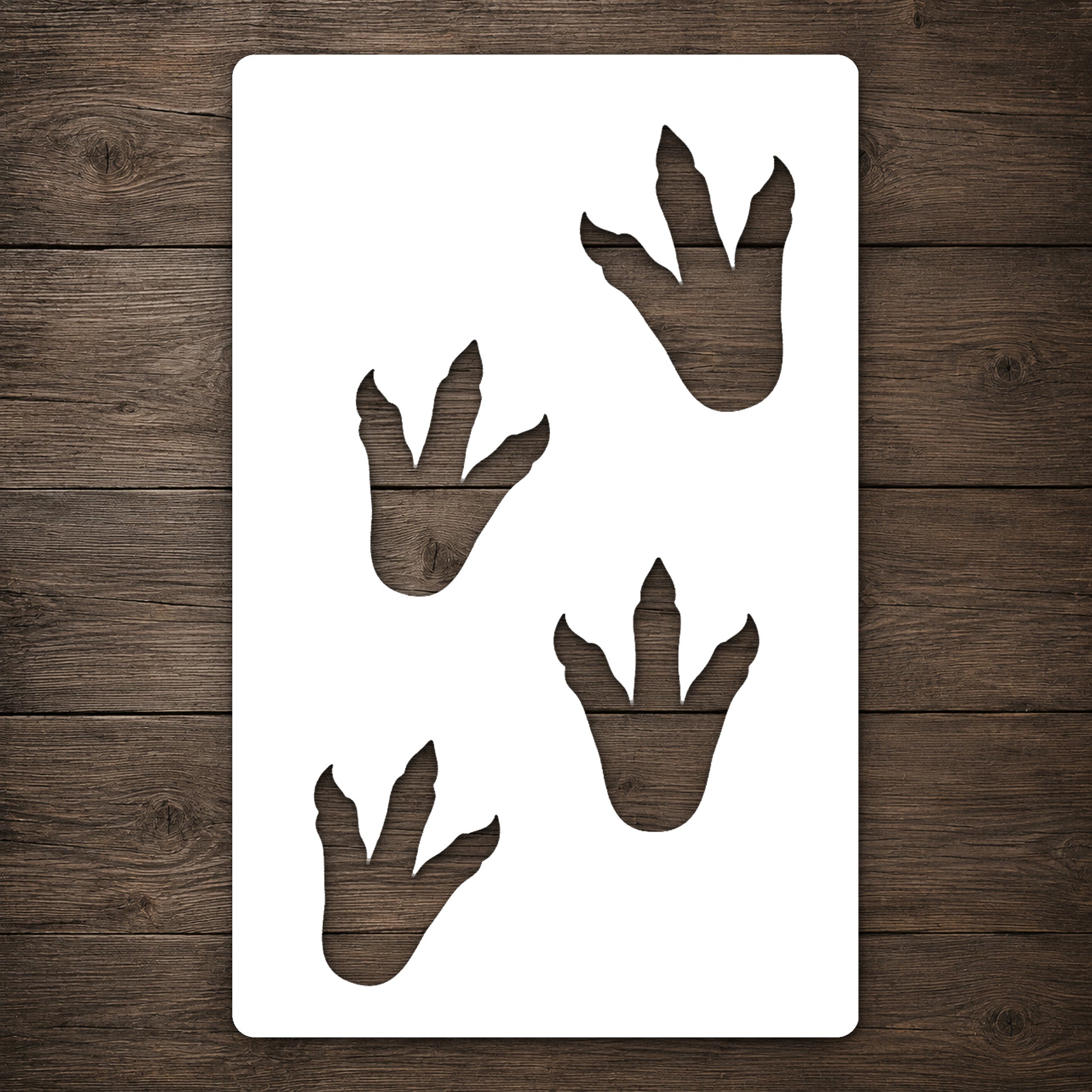 Dinosaur Footprints Stencil Set for Art, Home Decor, DIY Crafts, Unique Gifts Template