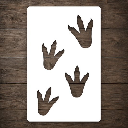 Dinosaur Footprints Stencil Set for Art, Home Decor, DIY Crafts, Unique Gifts Template