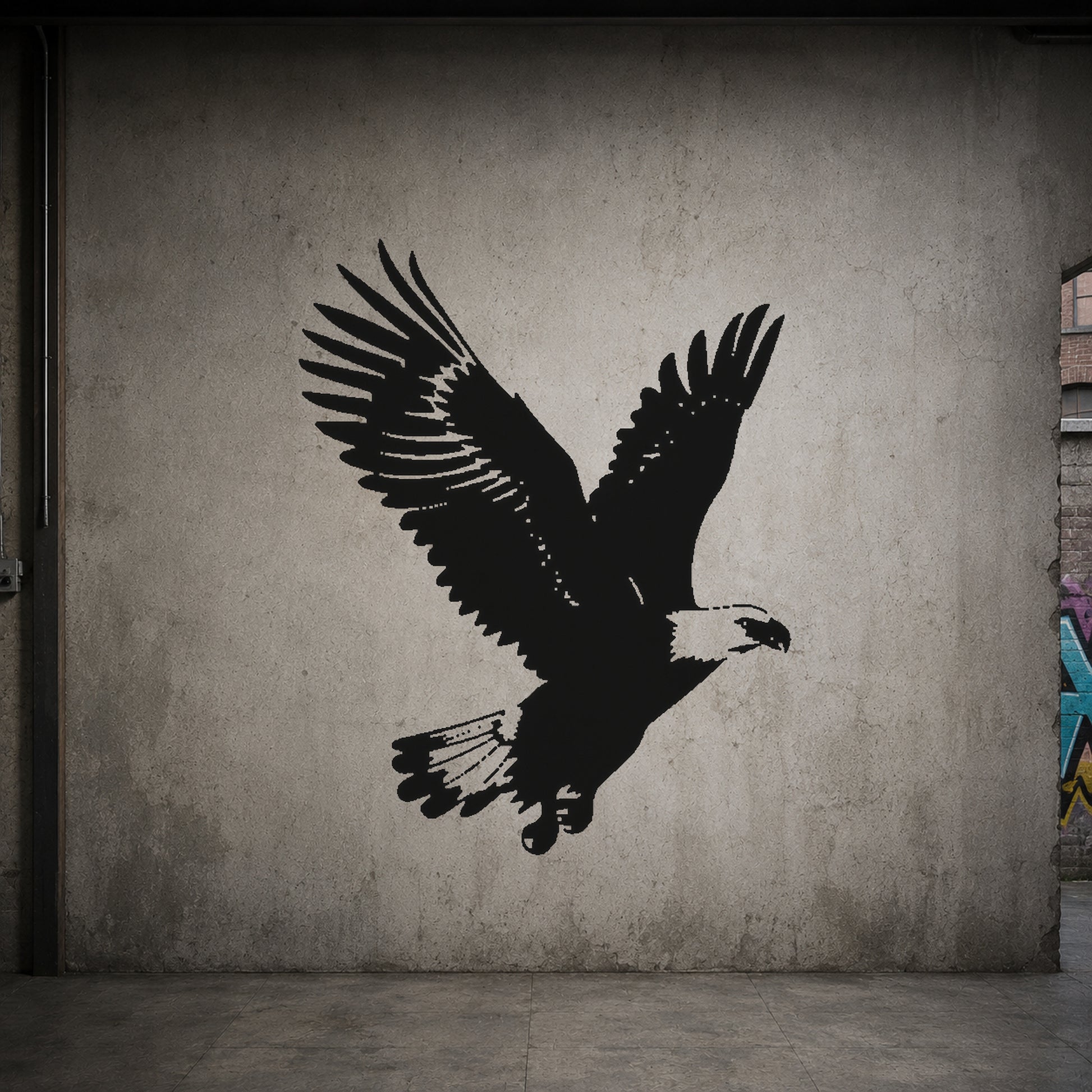 Part 88 Eagle Flight Spread Wings Stencil for Art & DIY Home Decor Crafts Template
