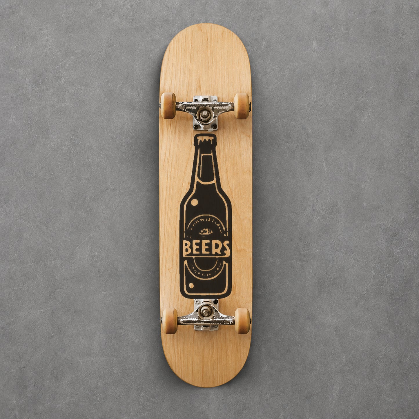 Part 92 Bottle Label Reading Beers Typography Reusable Mylar Stencil for DIY Crafts Template