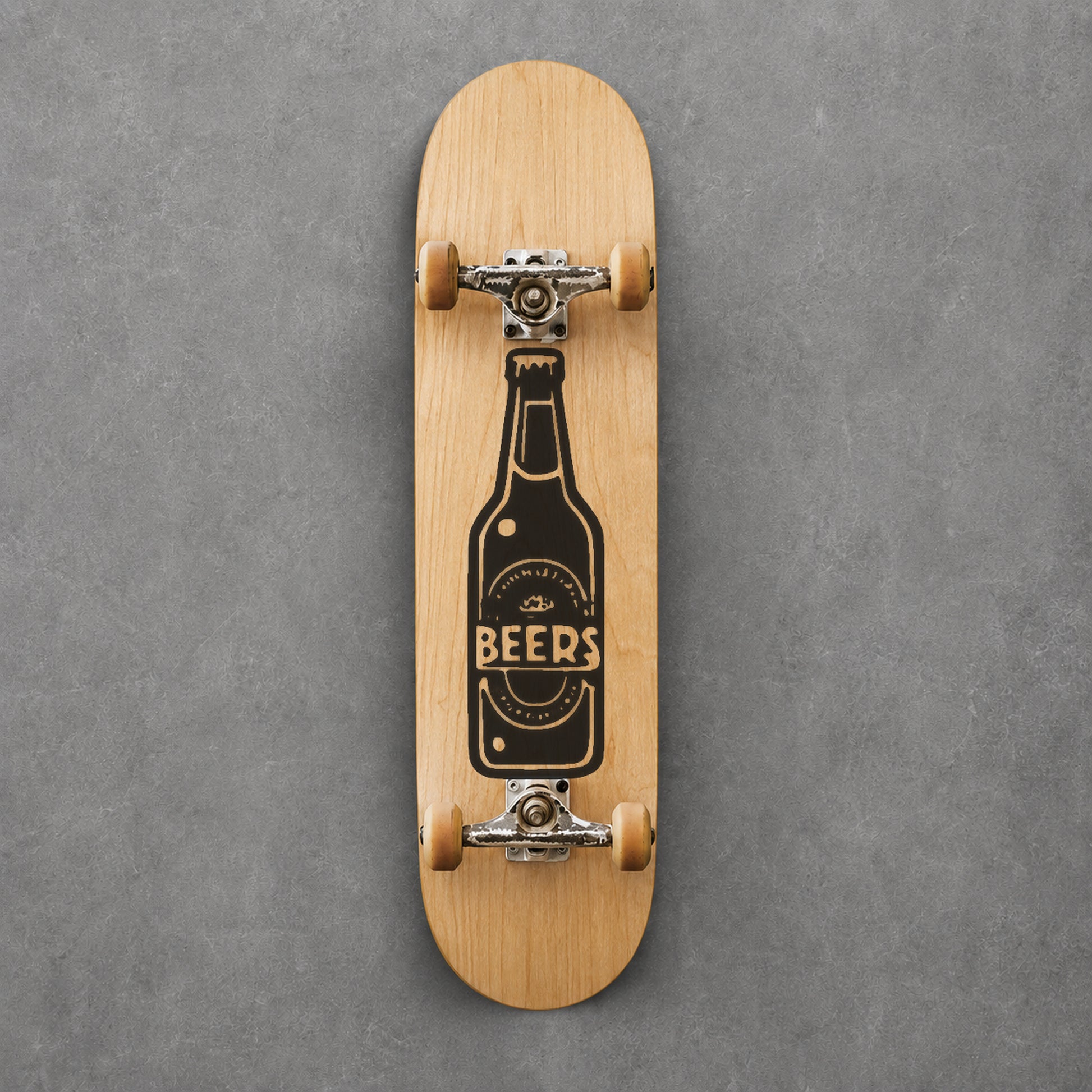 Part 92 Bottle Label Reading Beers Typography Reusable Mylar Stencil for DIY Crafts Template