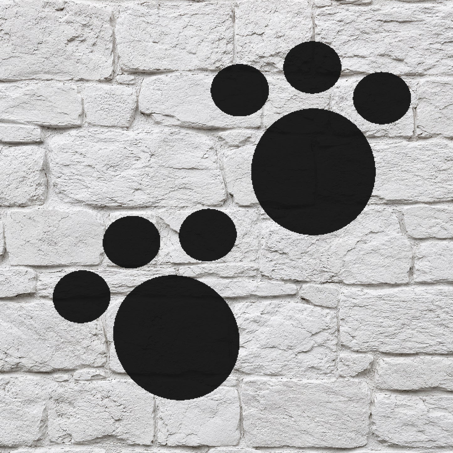 Animal Paw Print Stencil for DIY Crafts, Home Decor, and Unique Gifts Template