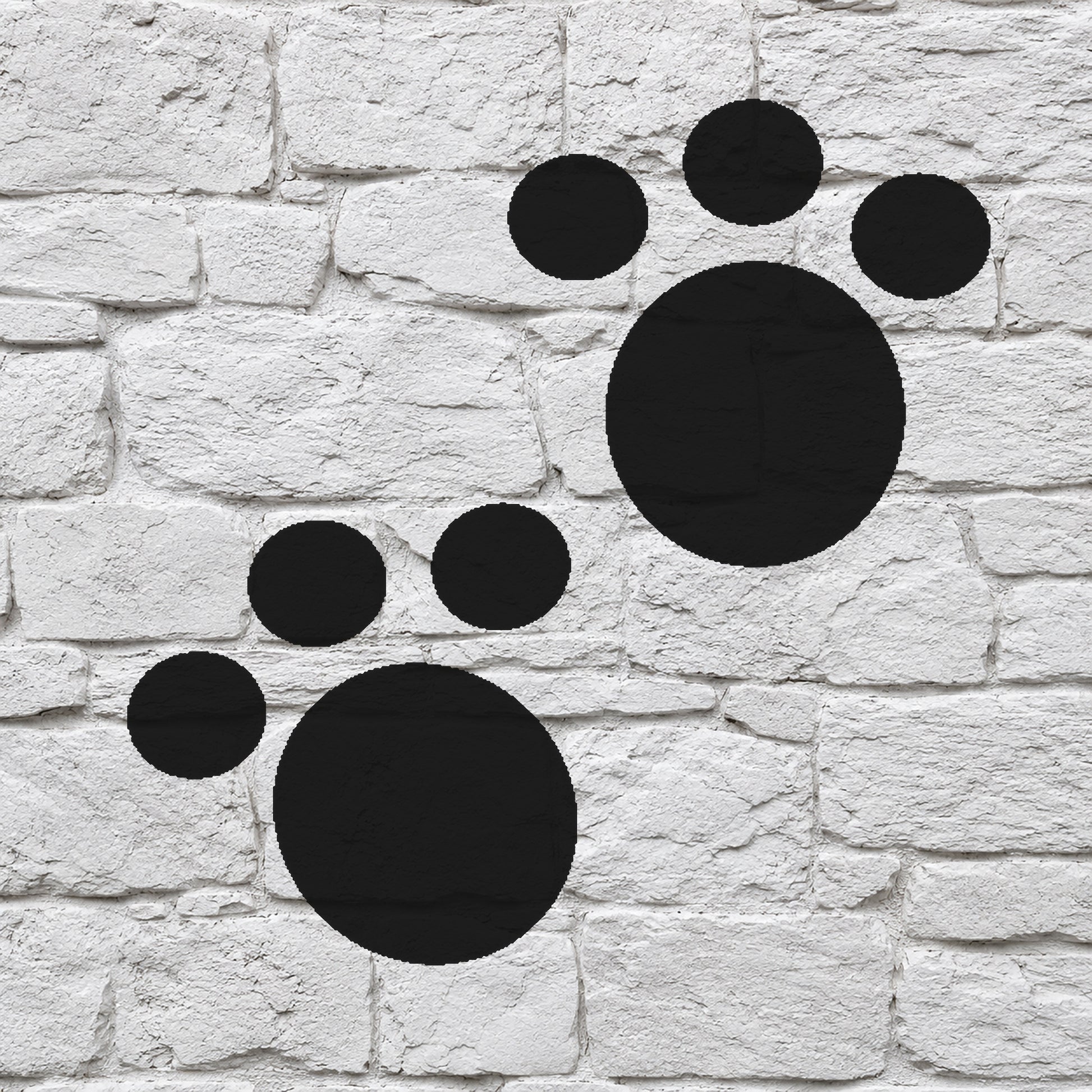 Animal Paw Print Stencil for DIY Crafts, Home Decor, and Unique Gifts Template