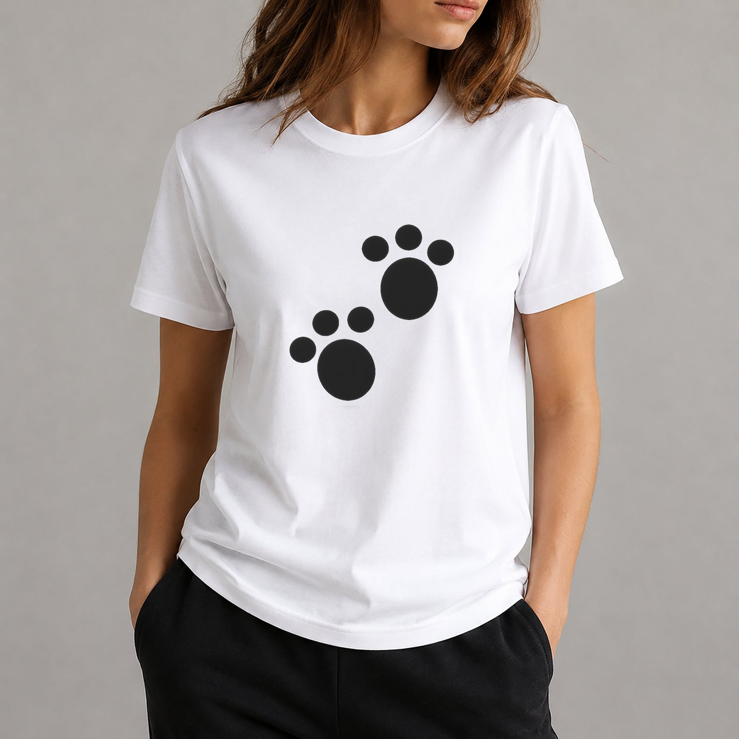 Animal Paw Print Stencil for DIY Crafts, Home Decor, and Unique Gifts Template