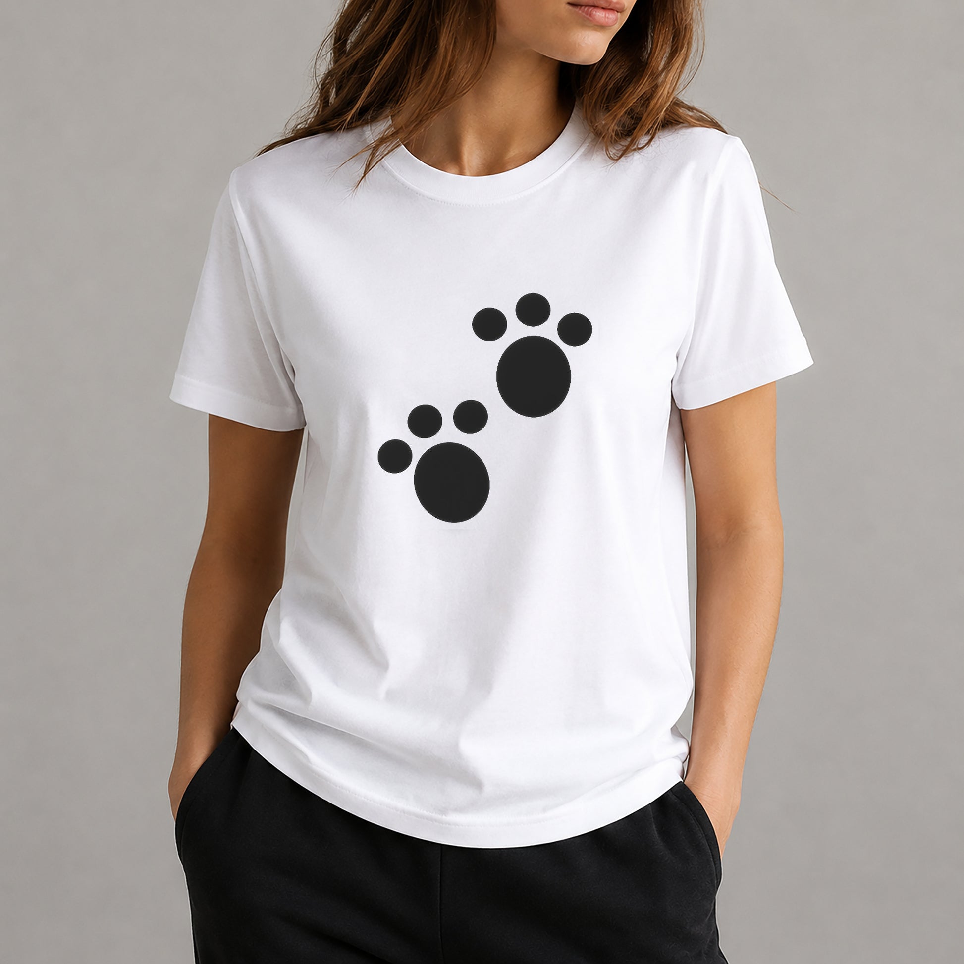 Animal Paw Print Stencil for DIY Crafts, Home Decor, and Unique Gifts Template
