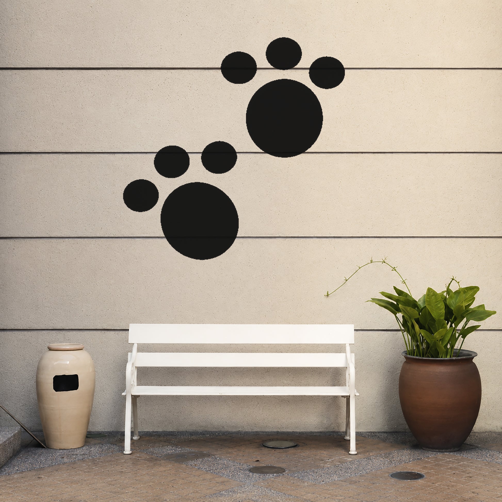 Animal Paw Print Stencil for DIY Crafts, Home Decor, and Unique Gifts Template