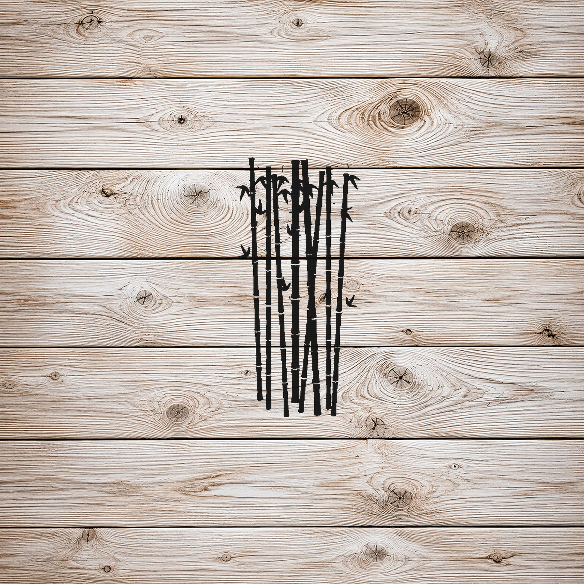 Bamboo Stalks with Leaves Reusable Mylar Stencil for Art & DIY Home Decor Template