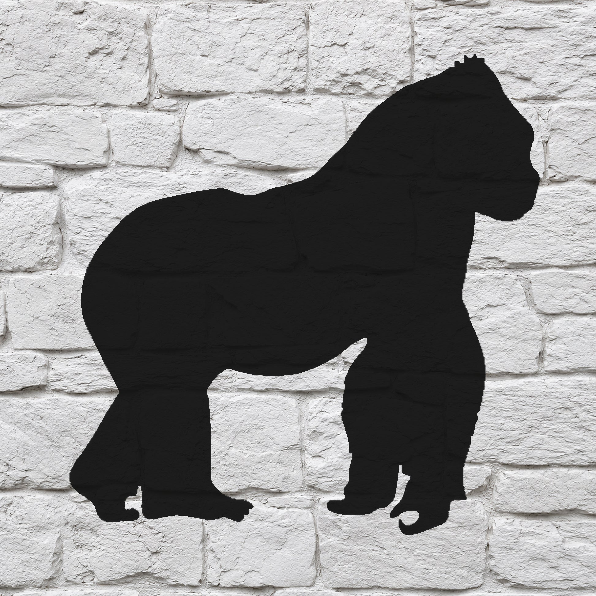 Cheerful Gorilla Standing Pose Reusable Mylar Stencil for Art and DIY Crafts Template