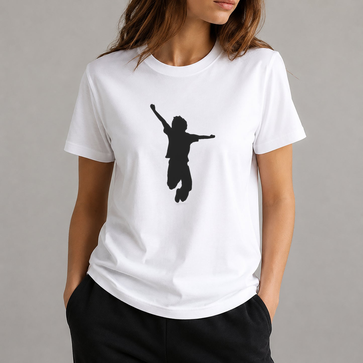 Jumping Child Stencil for Art, Home Decor, DIY Crafts, Unique Gifts Template
