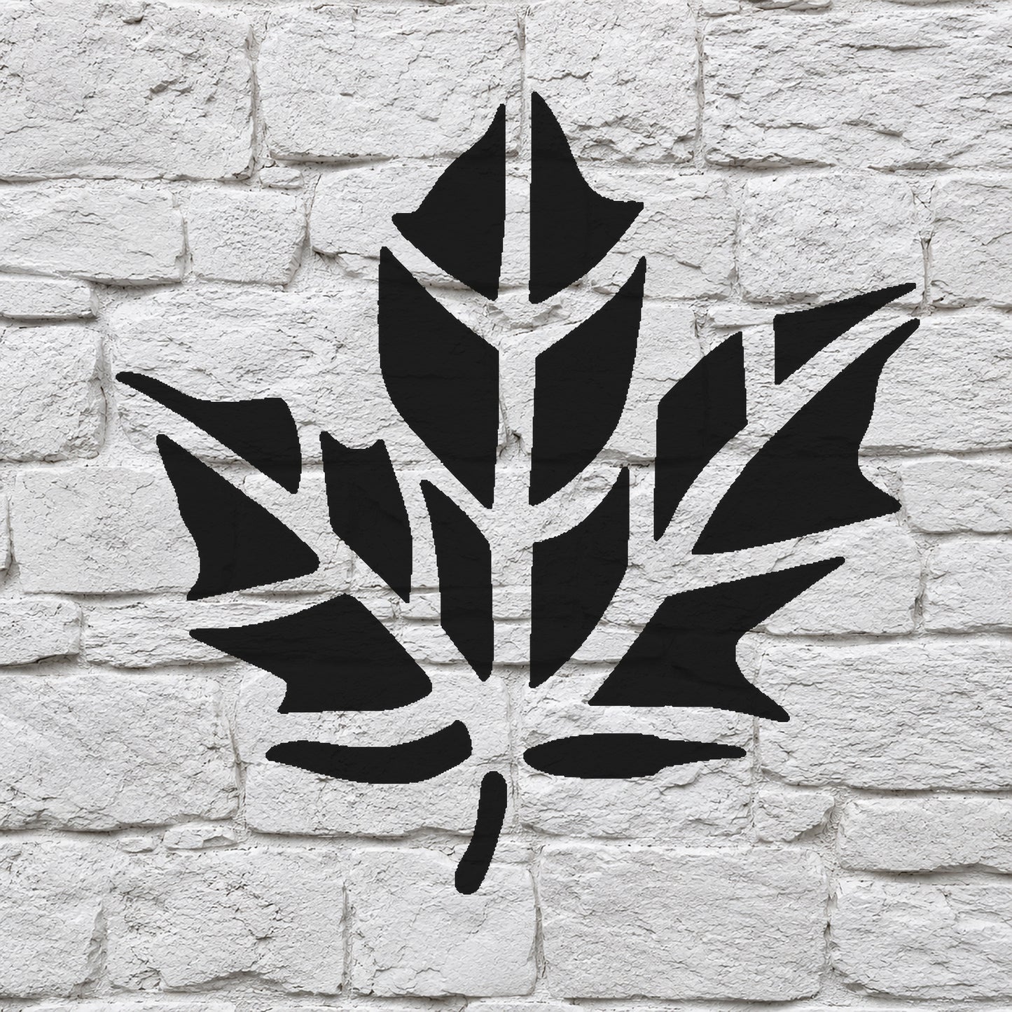 Maple Leaf Stencil with Detailed Veins for Art, Home Decor, and DIY Crafts Template