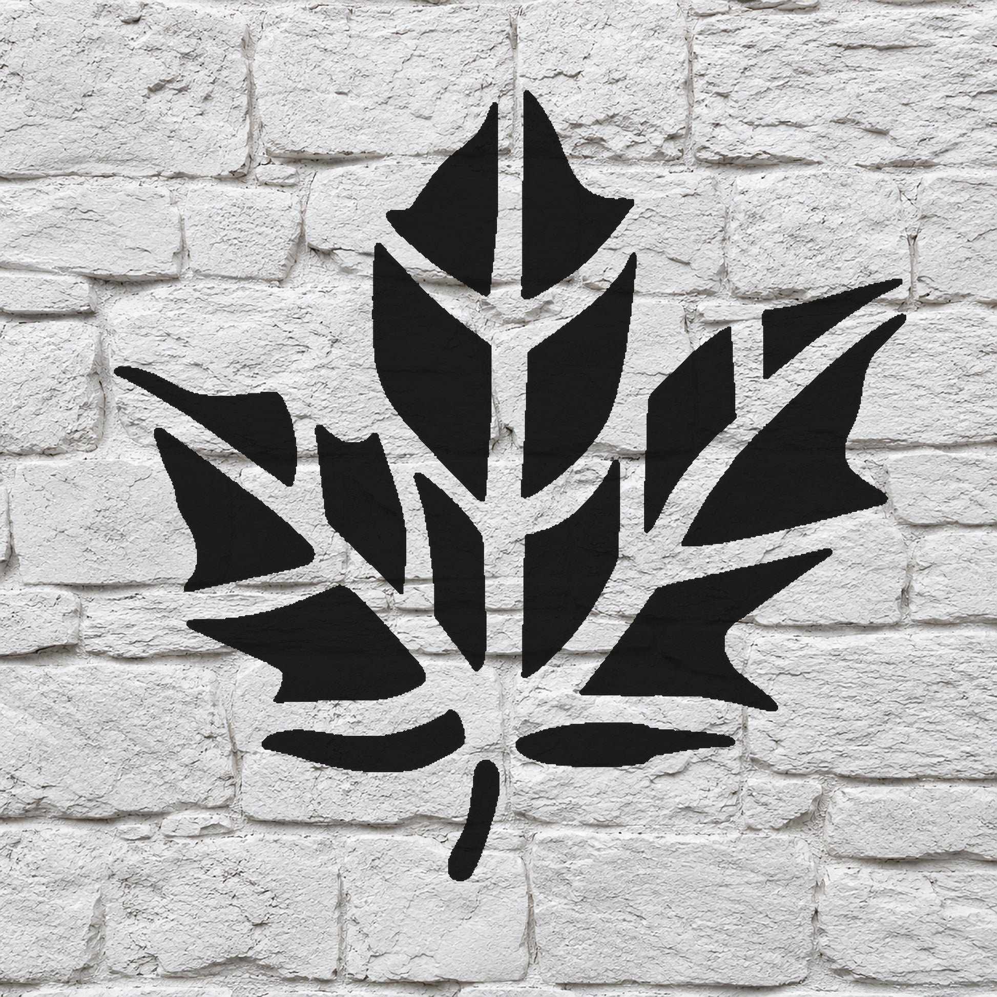 Maple Leaf Stencil with Detailed Veins for Art, Home Decor, and DIY Crafts Template