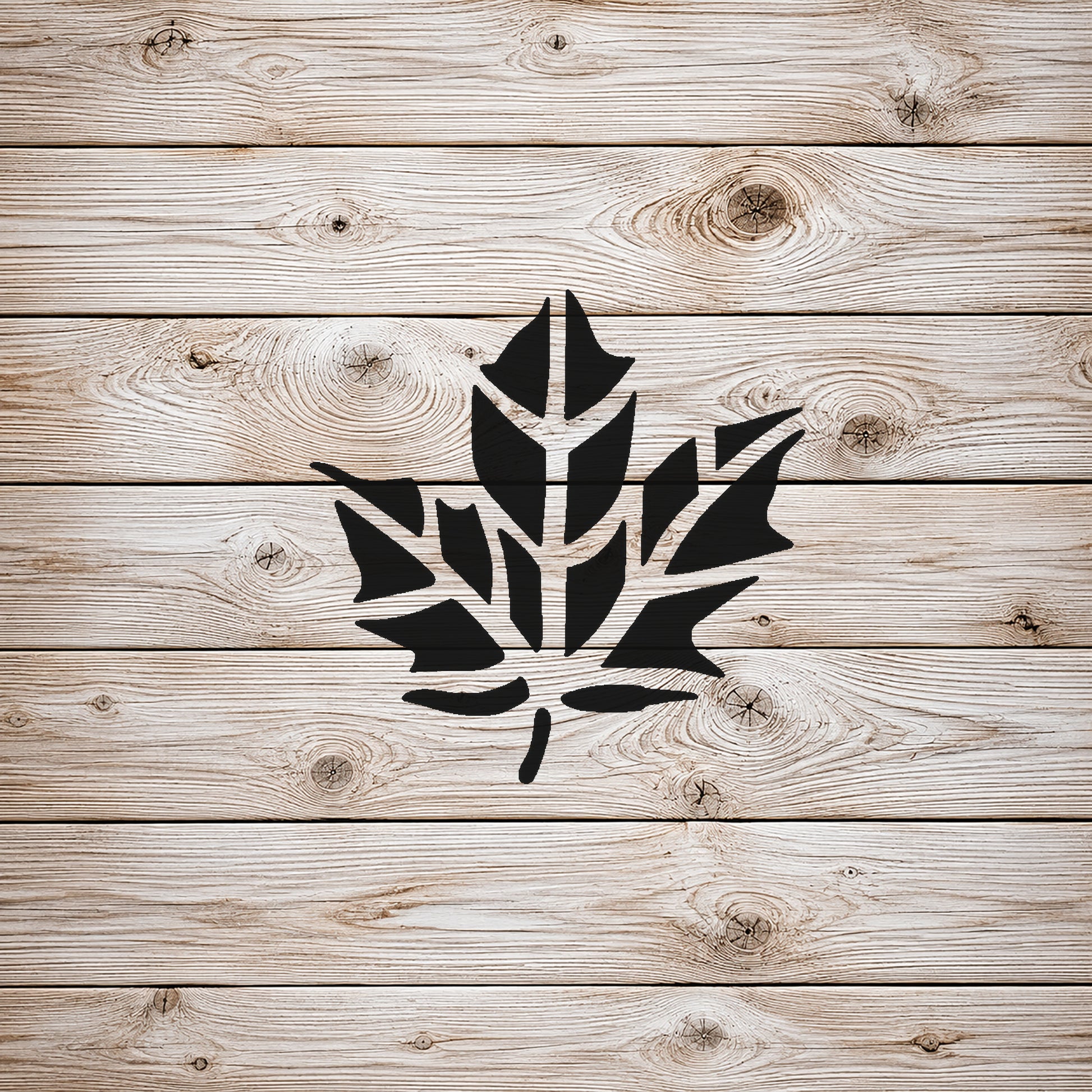 Maple Leaf Stencil with Detailed Veins for Art, Home Decor, and DIY Crafts Template