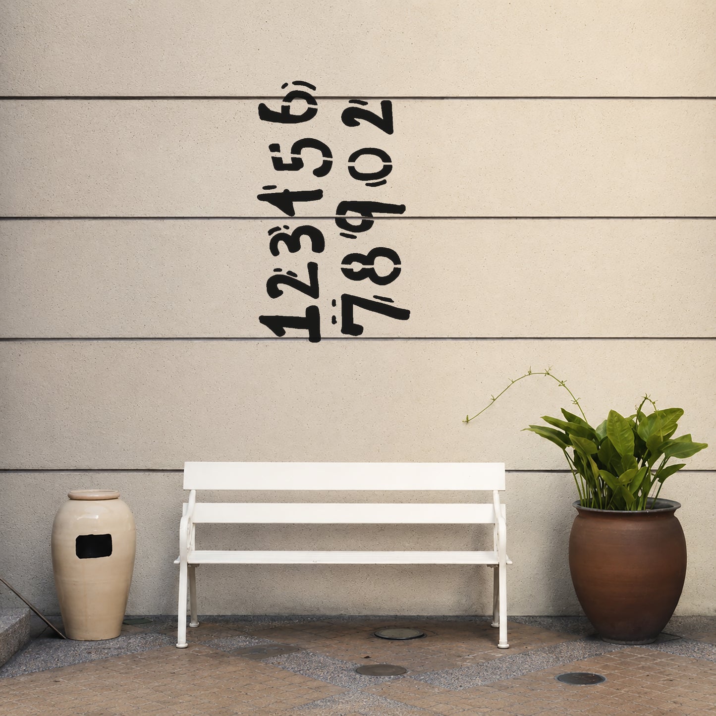 Reusable Mylar Stencil - Numbers One to Nine Cutout for Art and DIY Crafts Template