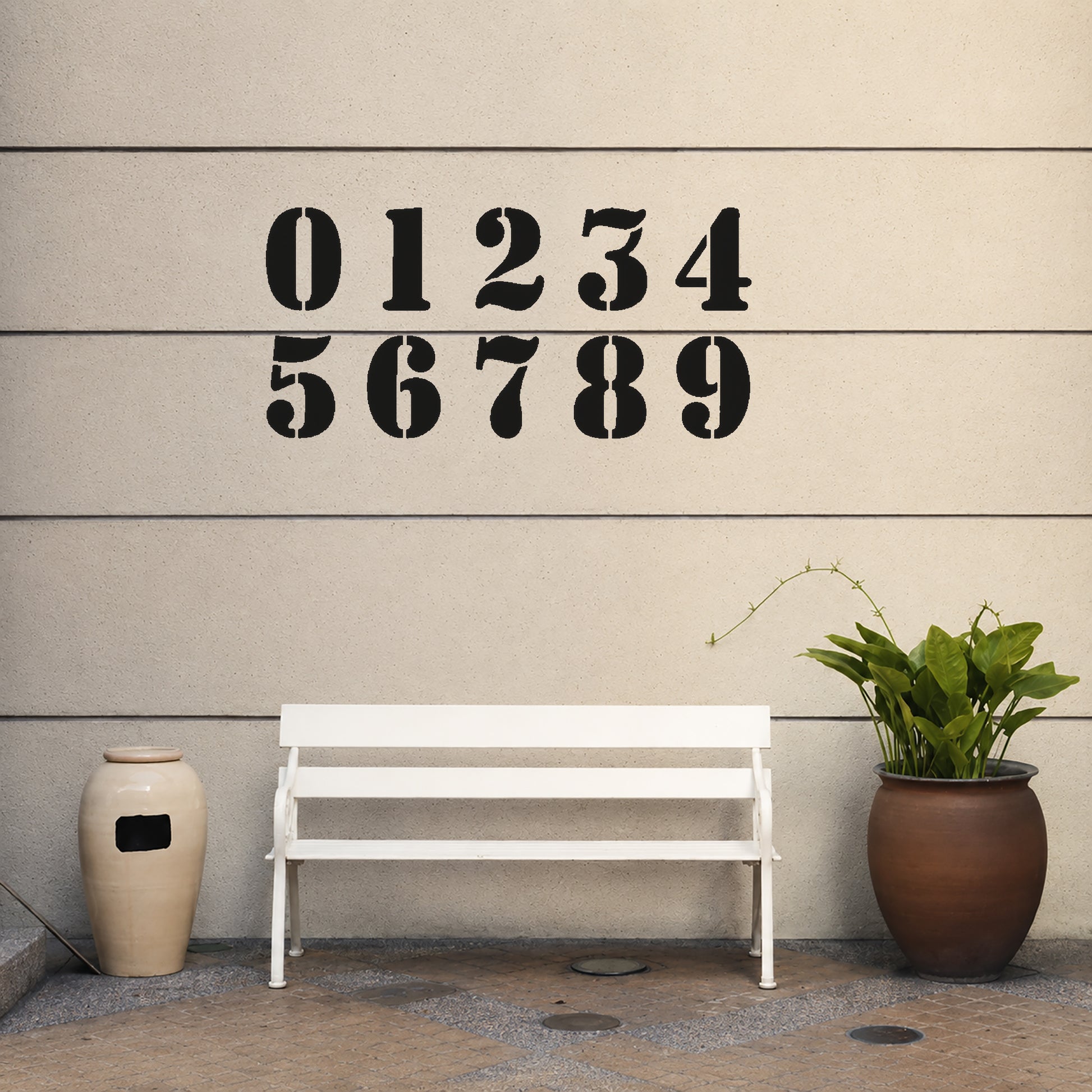 Reusable Mylar Stencil - Numbers 0 to 9 Font for Art, Home Decor, DIY Crafts, Unique Gifts Template