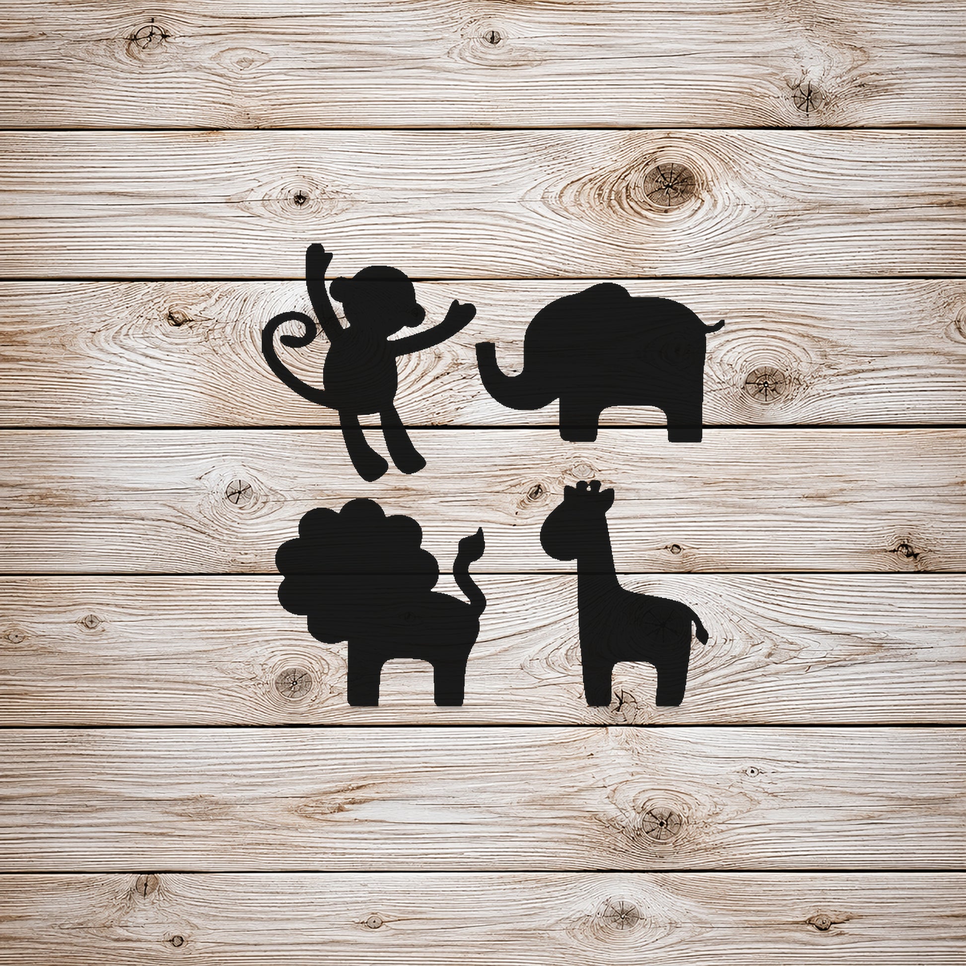 Playful Monkey Jumping Up Reusable Mylar Stencil for Art and DIY Crafts Template