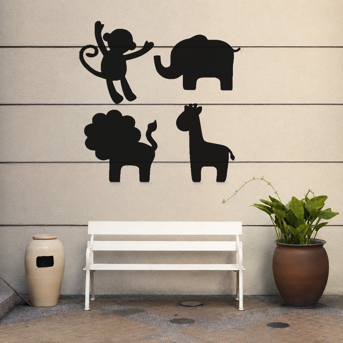 Playful Monkey Jumping Up Reusable Mylar Stencil for Art and DIY Crafts Template