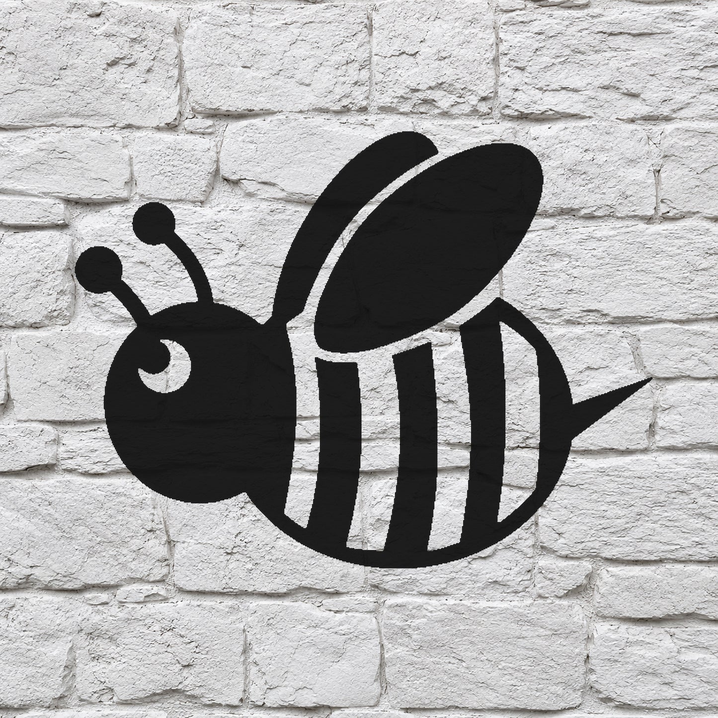 Cartoon Honey Bee with Wings Reusable Mylar Stencil for Art and DIY Crafts Template