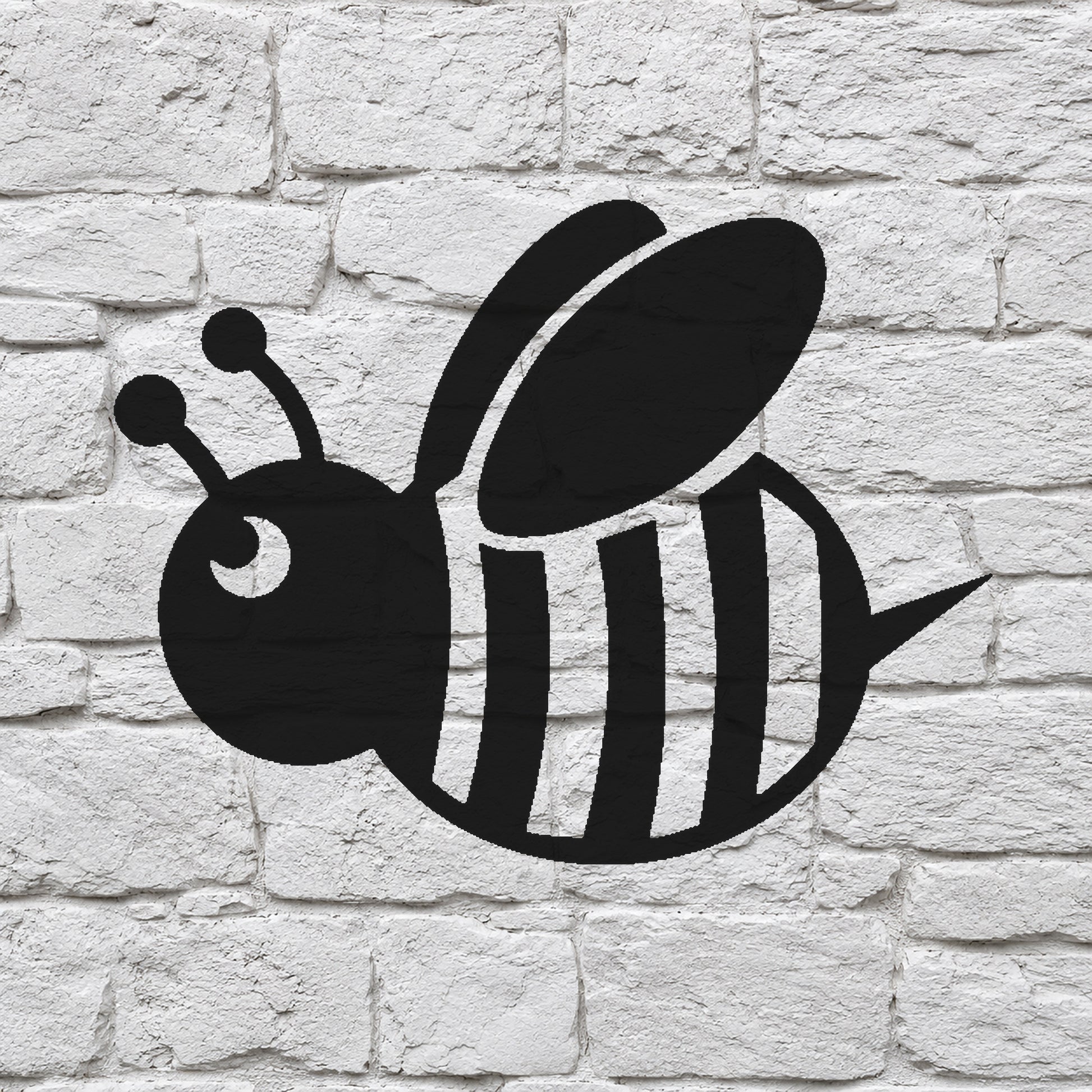 Cartoon Honey Bee with Wings Reusable Mylar Stencil for Art and DIY Crafts Template