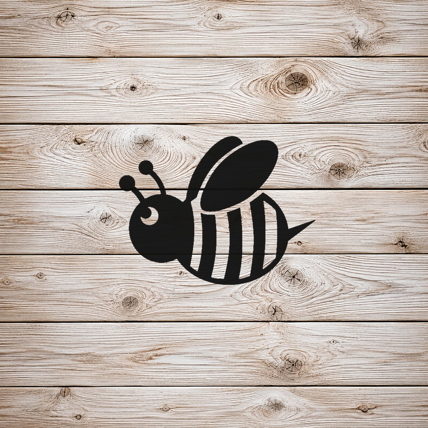 Cartoon Honey Bee with Wings Reusable Mylar Stencil for Art and DIY Crafts Template