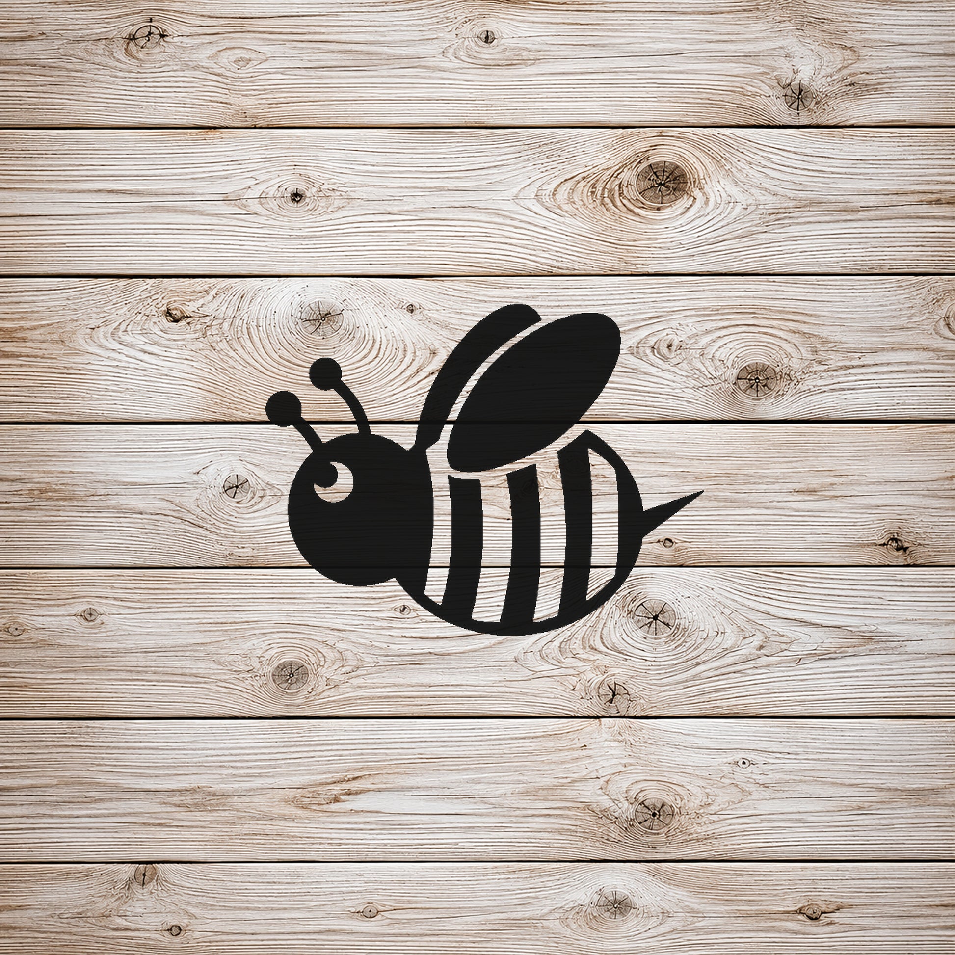 Cartoon Honey Bee with Wings Reusable Mylar Stencil for Art and DIY Crafts Template