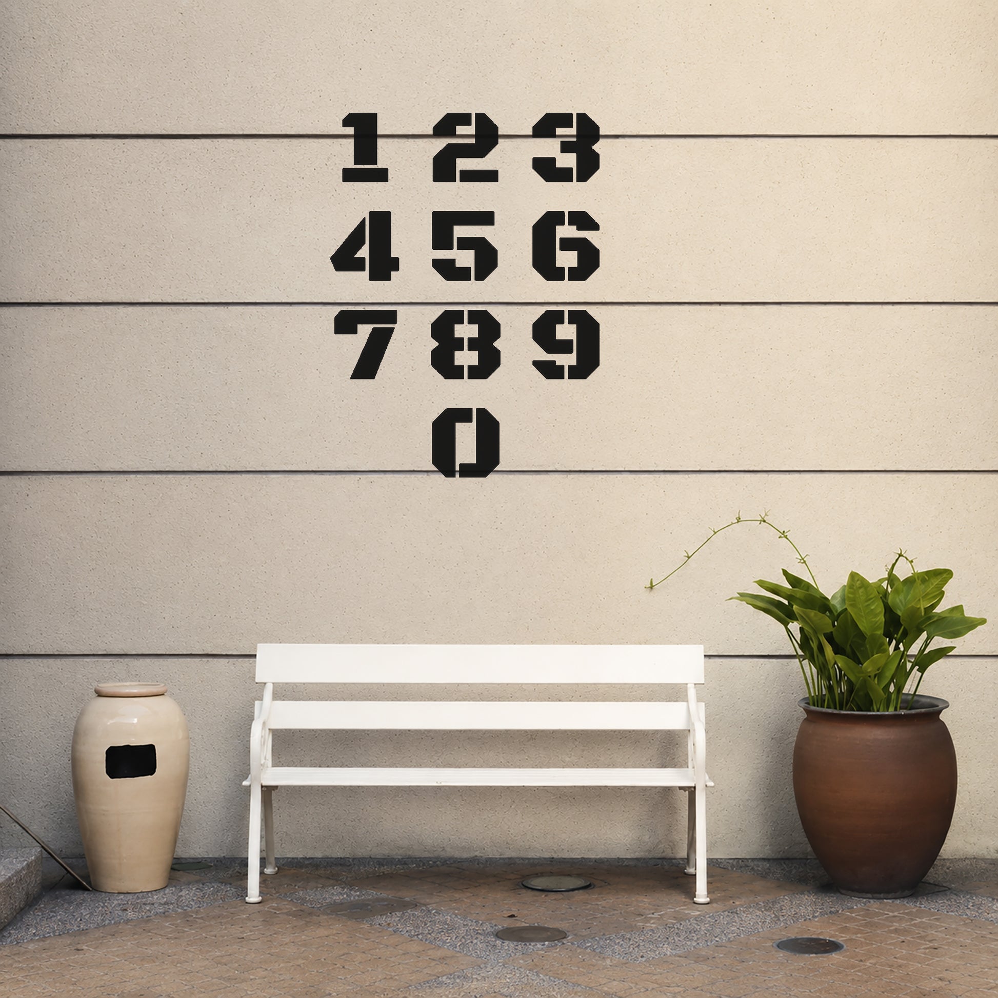 Reusable Mylar Stencil - Cutout Number Shapes 0-9 for Art, Home Decor & DIY Crafts Template