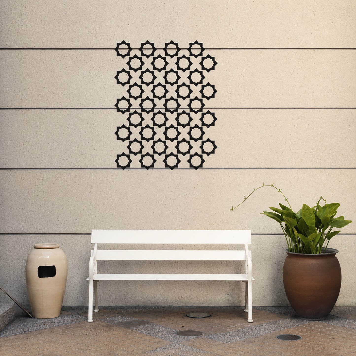 Eight-Pointed Star Reusable Mylar Stencil for Art, Home Decor, and DIY Crafts Template