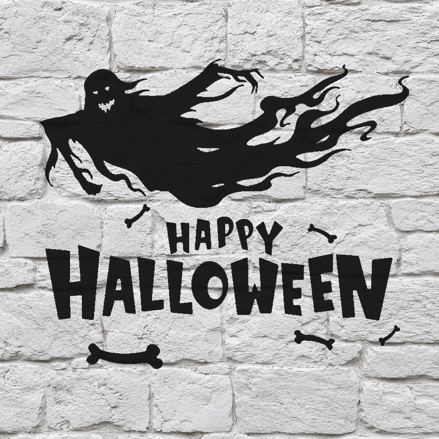 Floating Ghost Halloween Stencil for Art, Home Decor, DIY Crafts, Unique Gifts Template