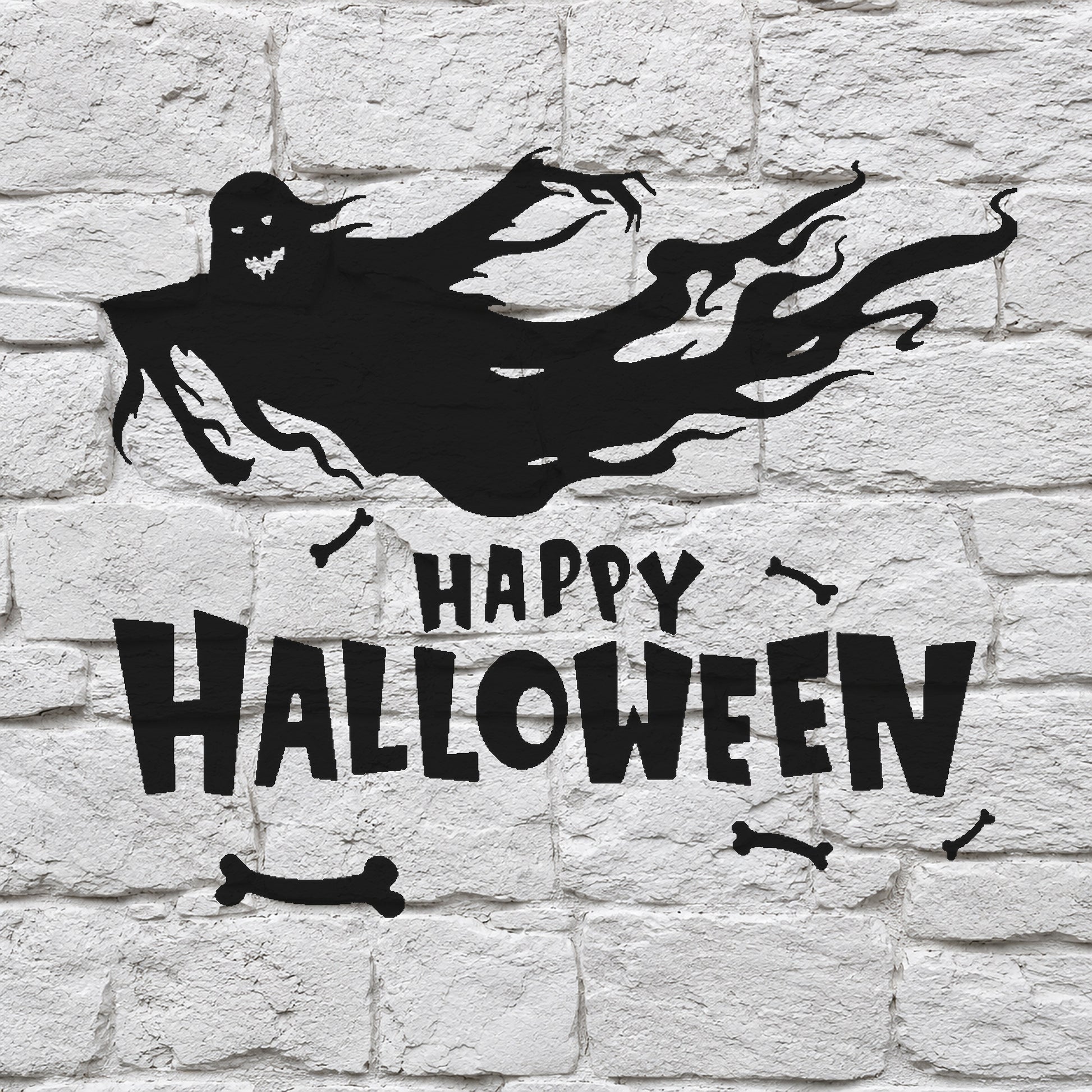 Floating Ghost Halloween Stencil for Art, Home Decor, DIY Crafts, Unique Gifts Template