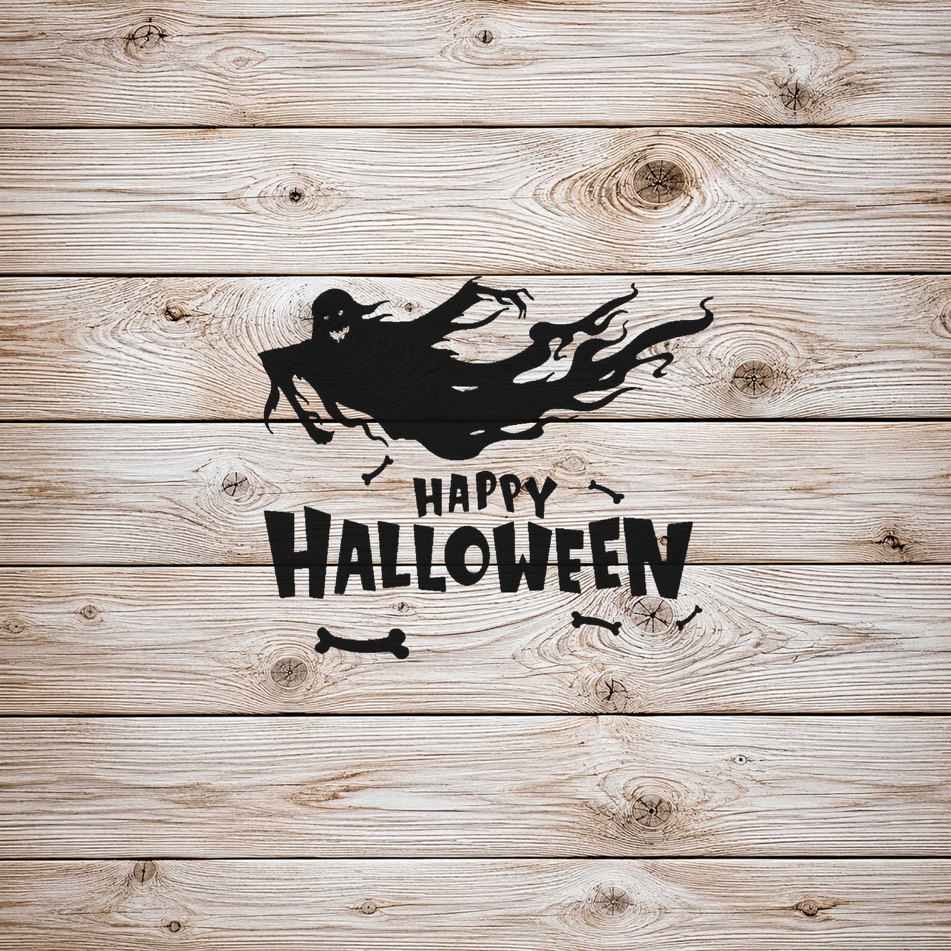 Floating Ghost Halloween Stencil for Art, Home Decor, DIY Crafts, Unique Gifts Template