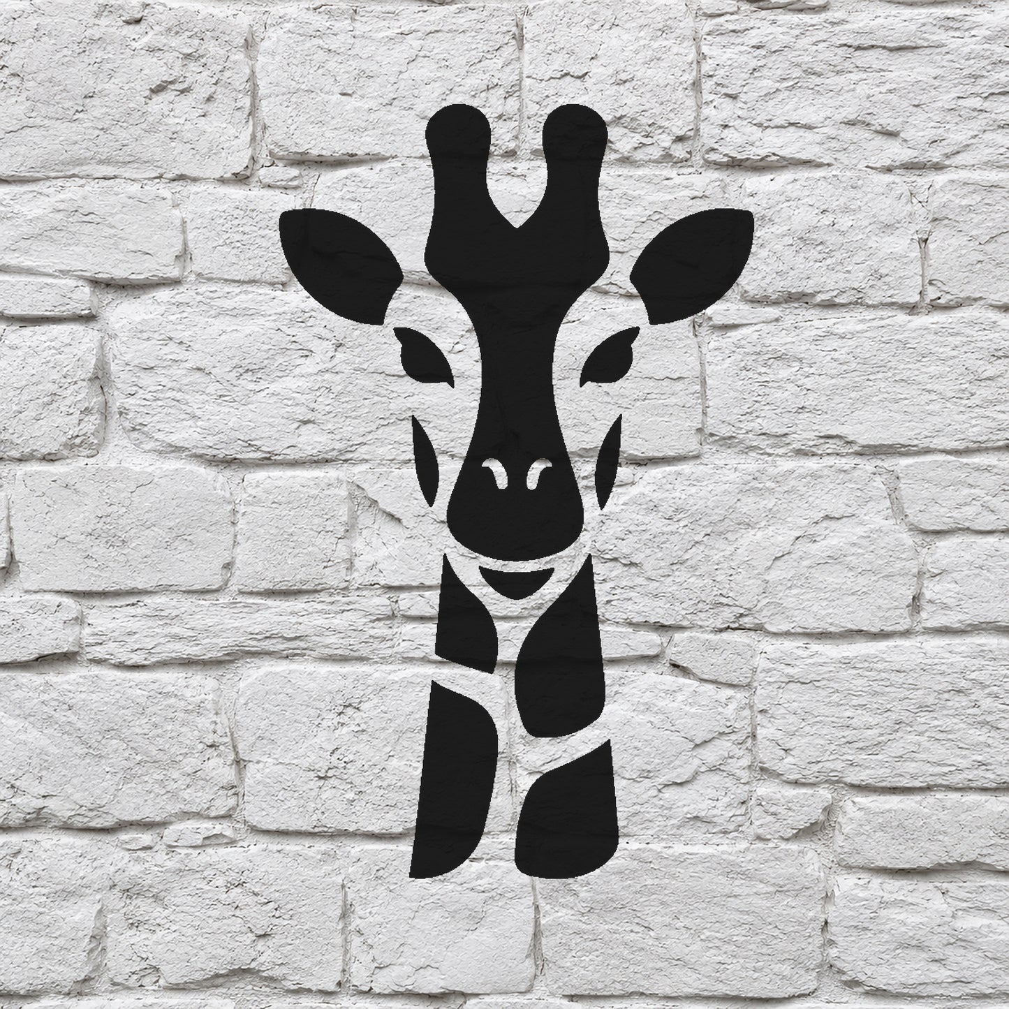 Giraffe Head Close Up Reusable Mylar Stencil for Art, Home Decor, and DIY Crafts Template