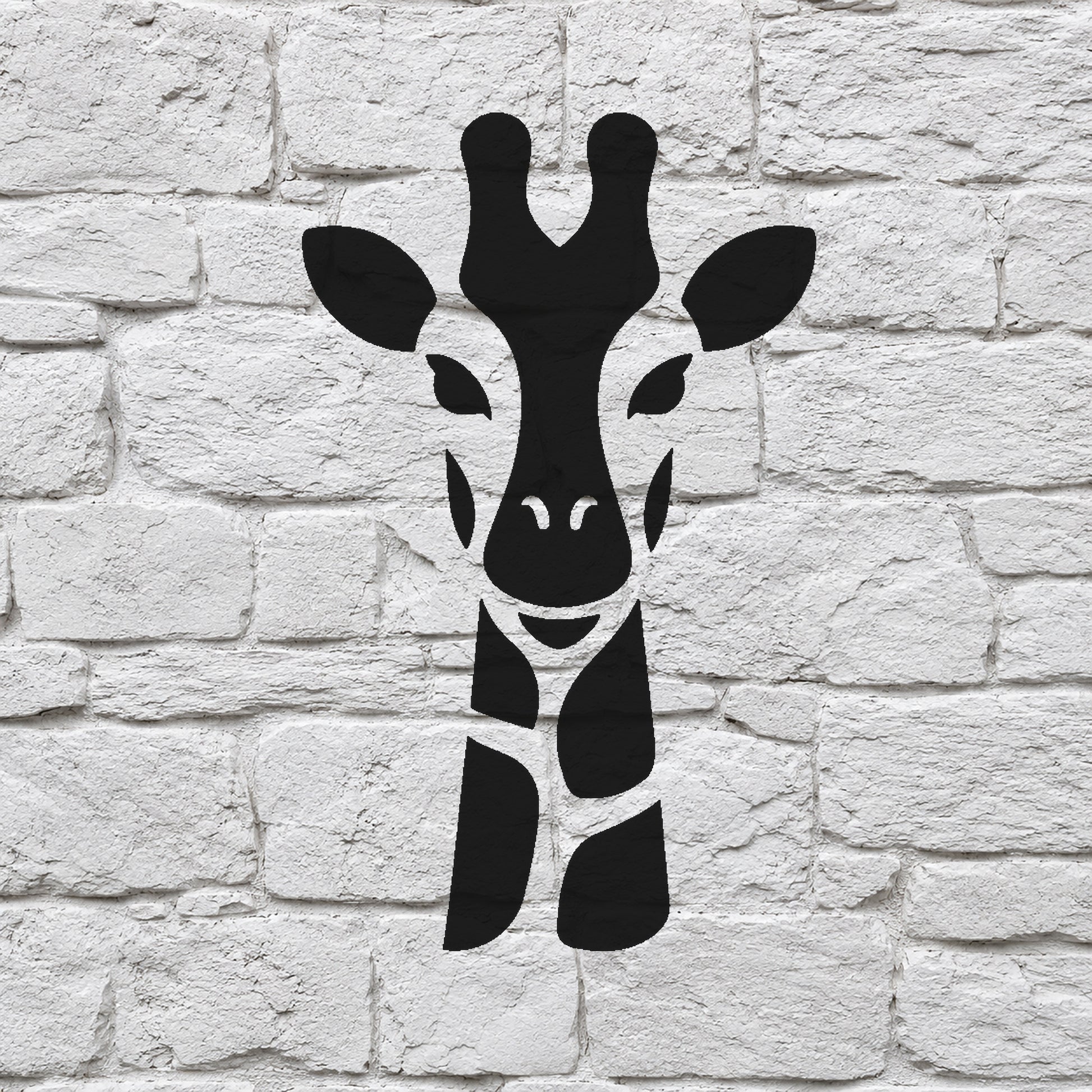 Giraffe Head Close Up Reusable Mylar Stencil for Art, Home Decor, and DIY Crafts Template