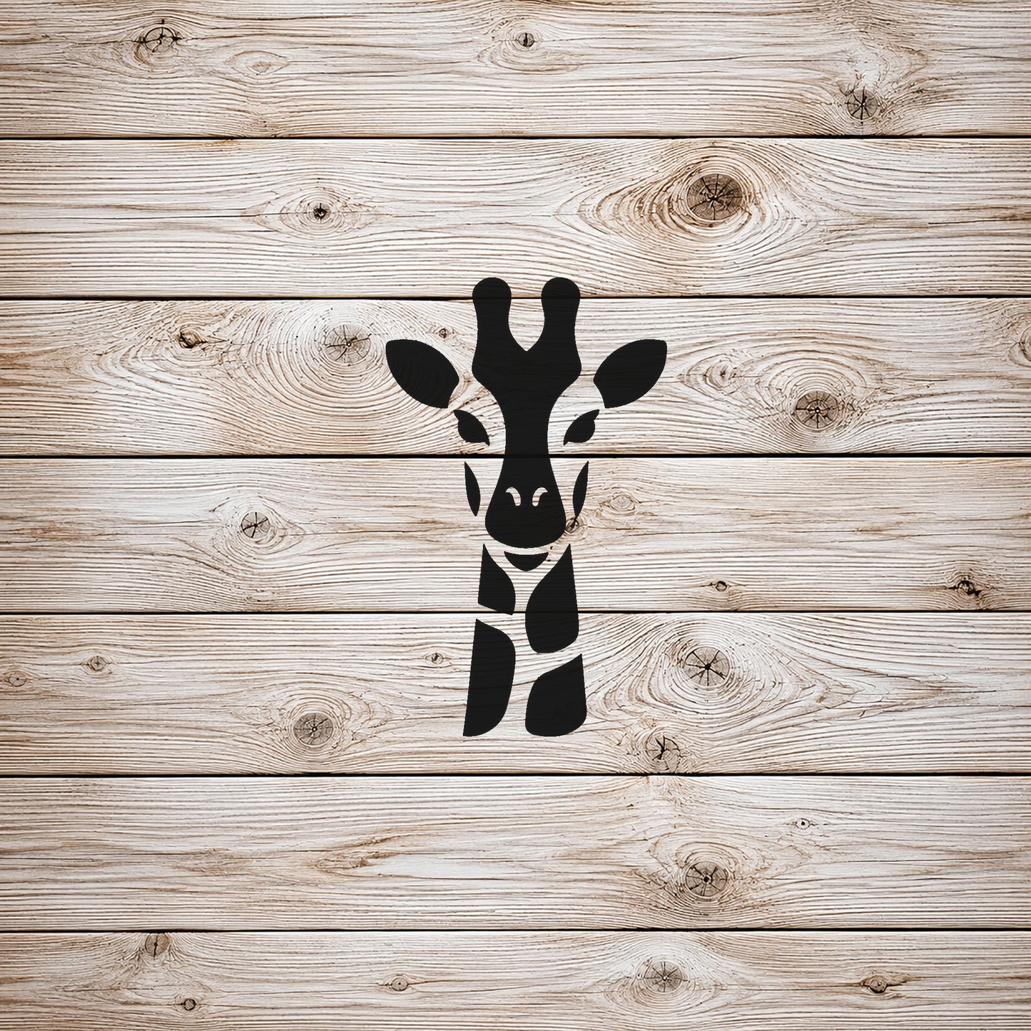 Giraffe Head Close Up Reusable Mylar Stencil for Art, Home Decor, and DIY Crafts Template