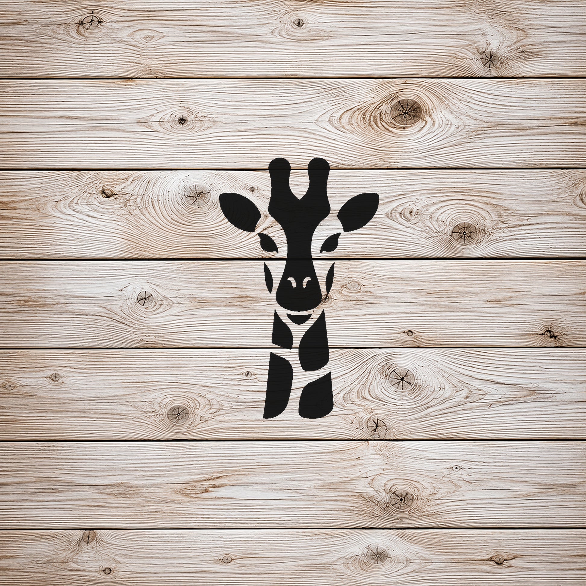Giraffe Head Close Up Reusable Mylar Stencil for Art, Home Decor, and DIY Crafts Template